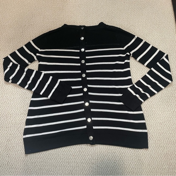 John + Jenn by Line, Calida Stripe Sweater in Day and Night - Picture 10 of 14